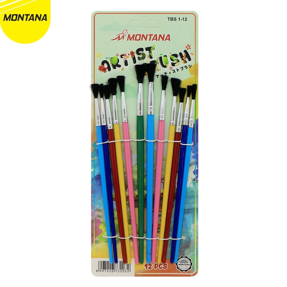 

Hadir Meriah Montana Art Brush Set Alat Lukis Kuas Cat Air Minyak Acrylic TBS 112