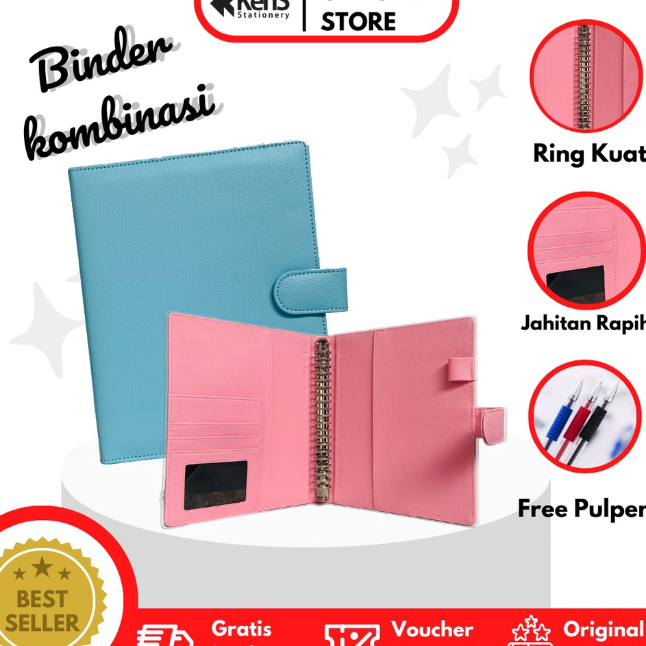 

Ready Terkeren Binder A5 Kombinasi Ring 2 Binder organizer 2 Warna Dalam 1 Binder Terlaris Terbaik