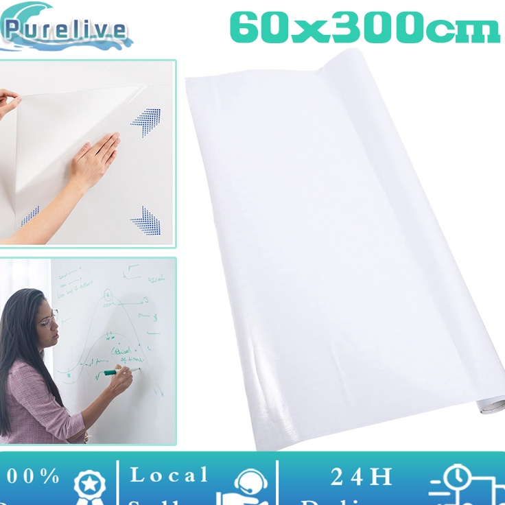 

Produk Update 6cmx3m Adsorpsi Elektrostatik Stiker Papan Whiteboard Sticker White Board Tempel