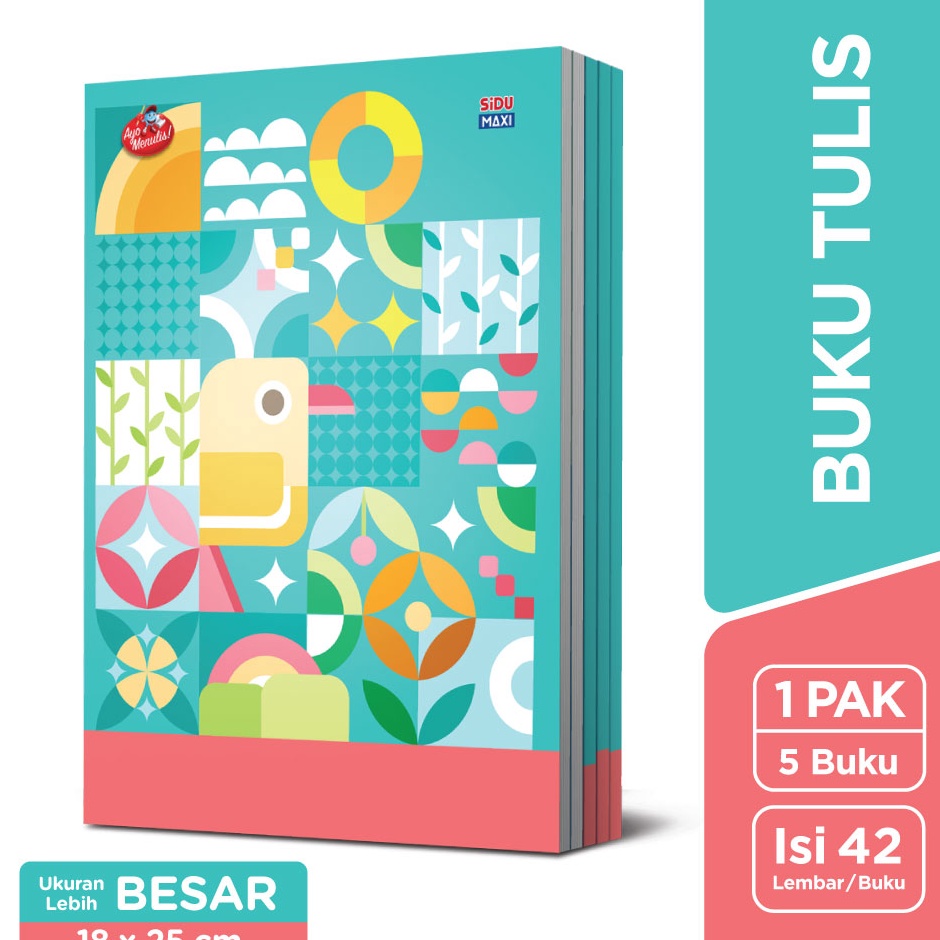 

Super Promo SiDU Maxi Buku Tulis 42 Lembar 5 buku
