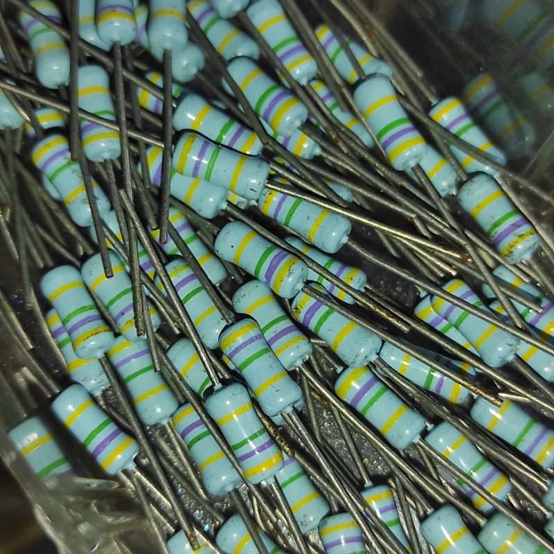 Resistor 4M7 4.7M 1W NOS Vintage Audio Metal Film 1Watt 1 watt W not dale vishay draloric cgw allen 