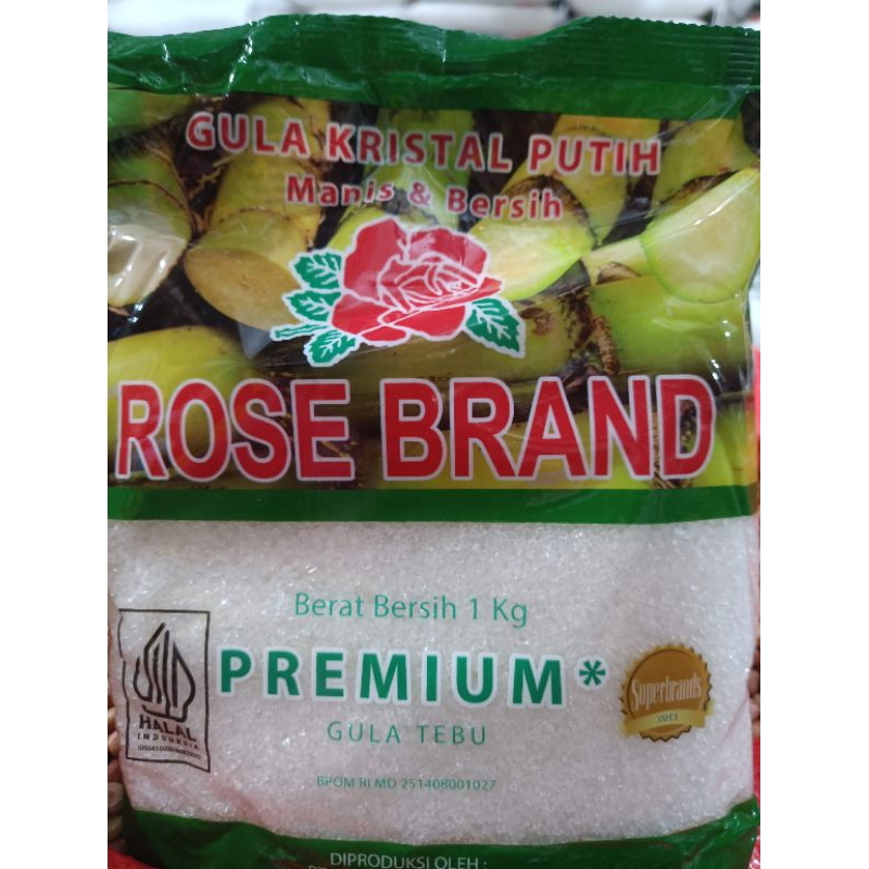 

gula putih rosebrand 1kg