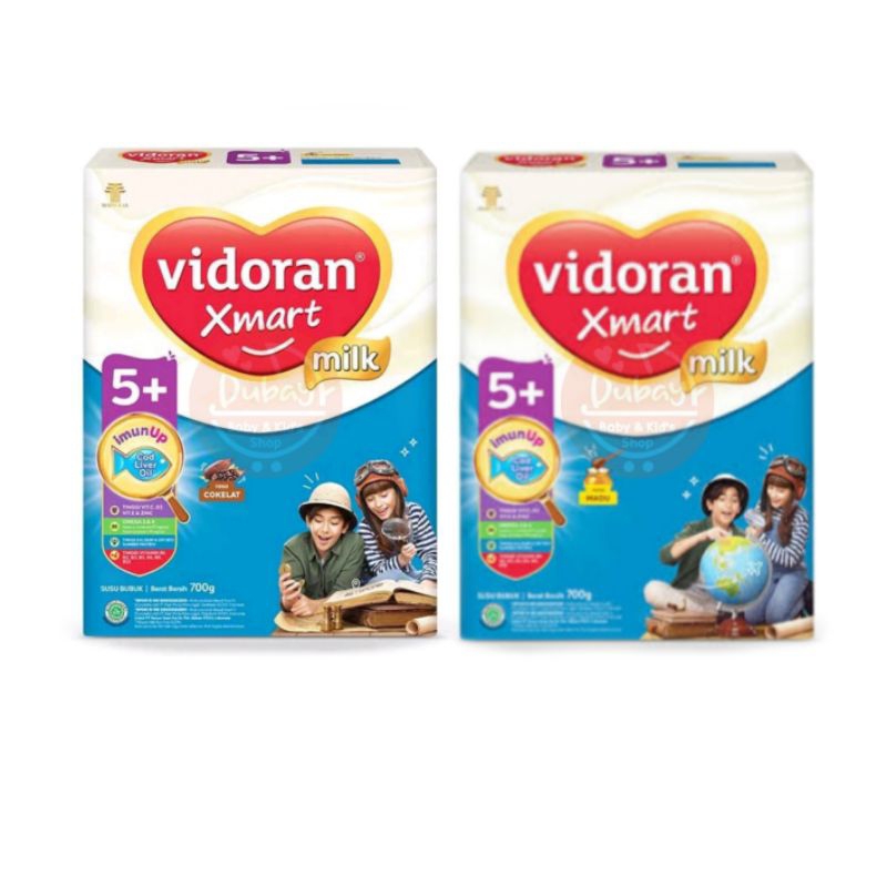 vidoran Xmart 5+ 700gr Susu Formula Pertumbuhan Anak 5-12 Tahun