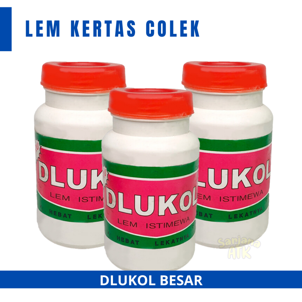 

Lem Colek / Lem Kertas / Lem Kertas / Lem Murah / Lem DLUKOL Besar