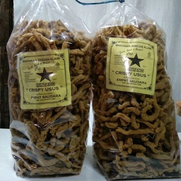 

KRIPIK USUS AYAM GORENG CRISPY GURIH RENYAH KRAUK 500 GRAM