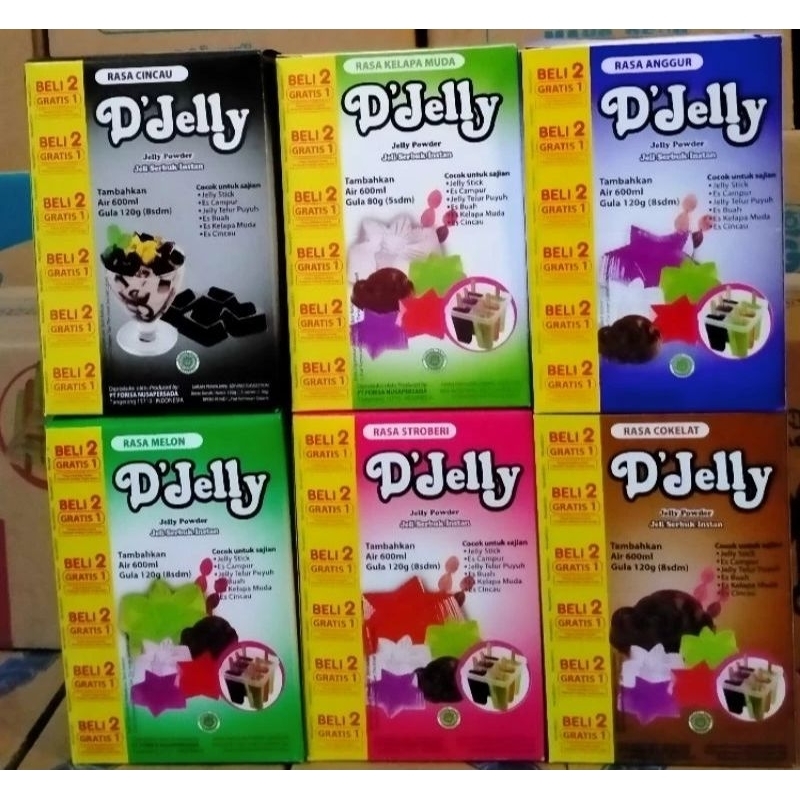 

D'jelly Nutrijel Rasa Buah Promo Beli 2Box Gratis 1Box