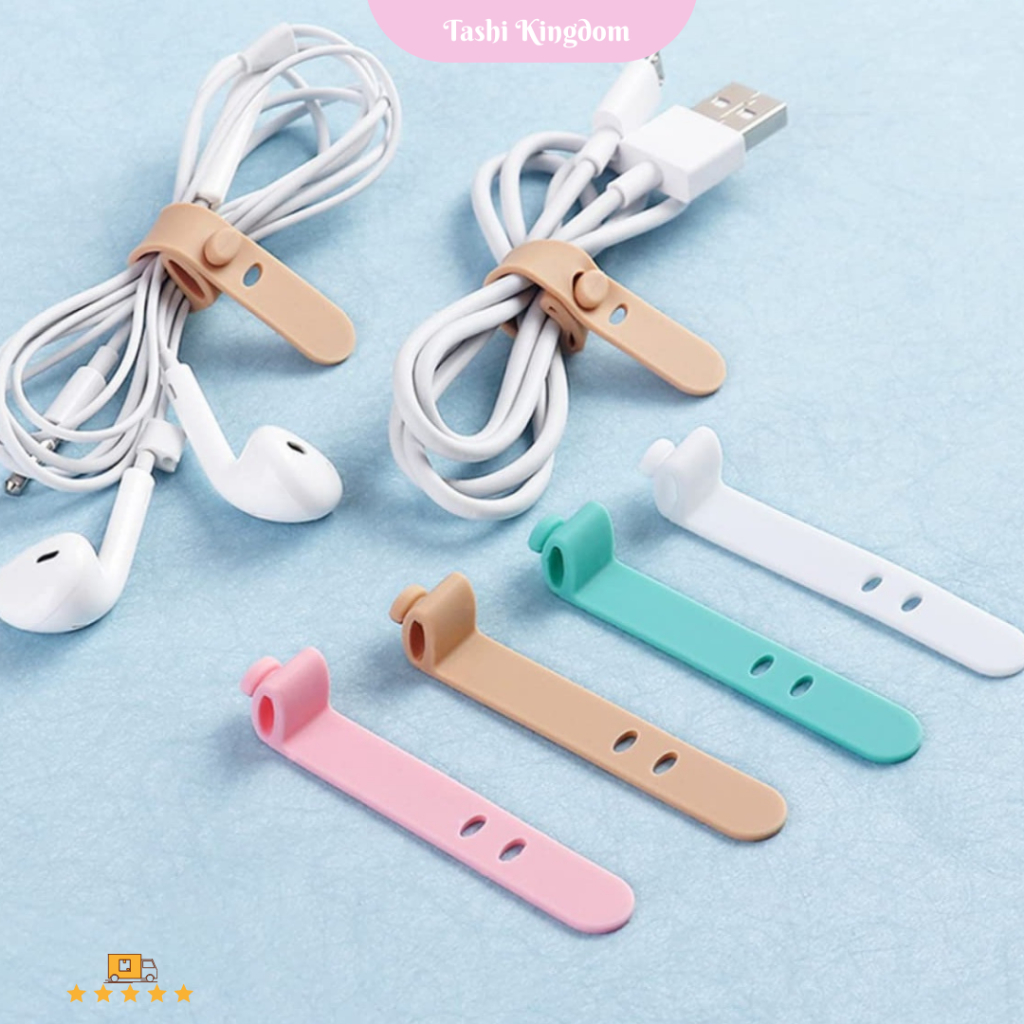 Pengikat Kabel Karet, Pengikat Kabel kawat pengikat kabel charger pengikat kabel headset silikon