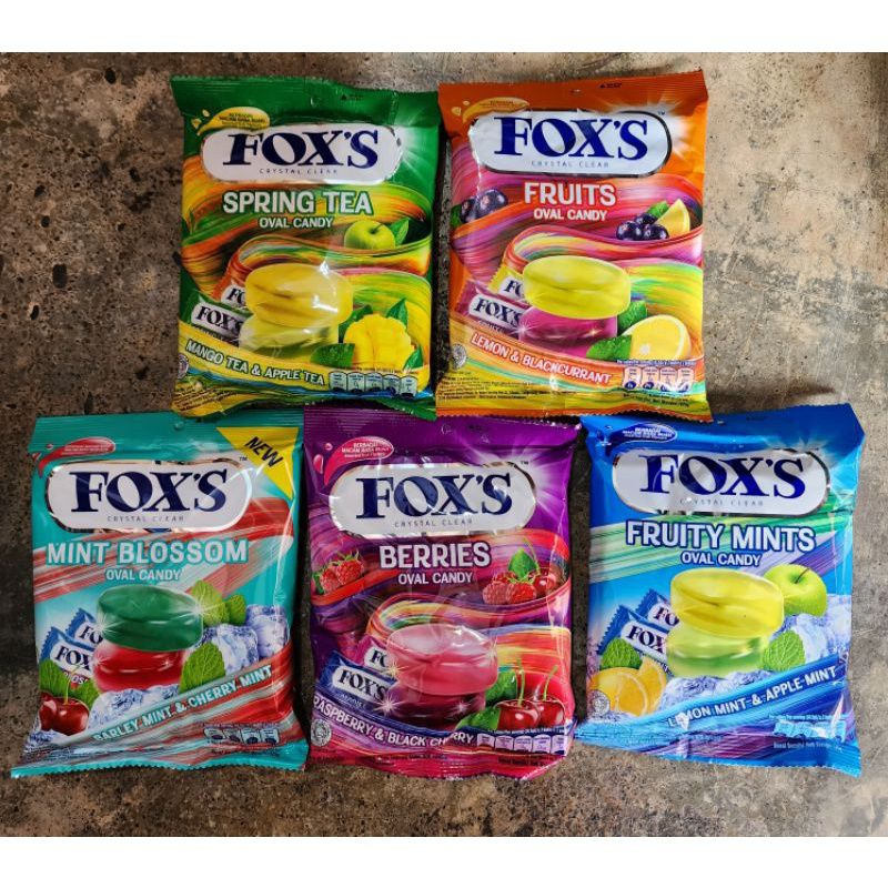 

Permen Foxs Fruits 125gram| Permen Buah Manis | Permen Mint| permen segar isi50