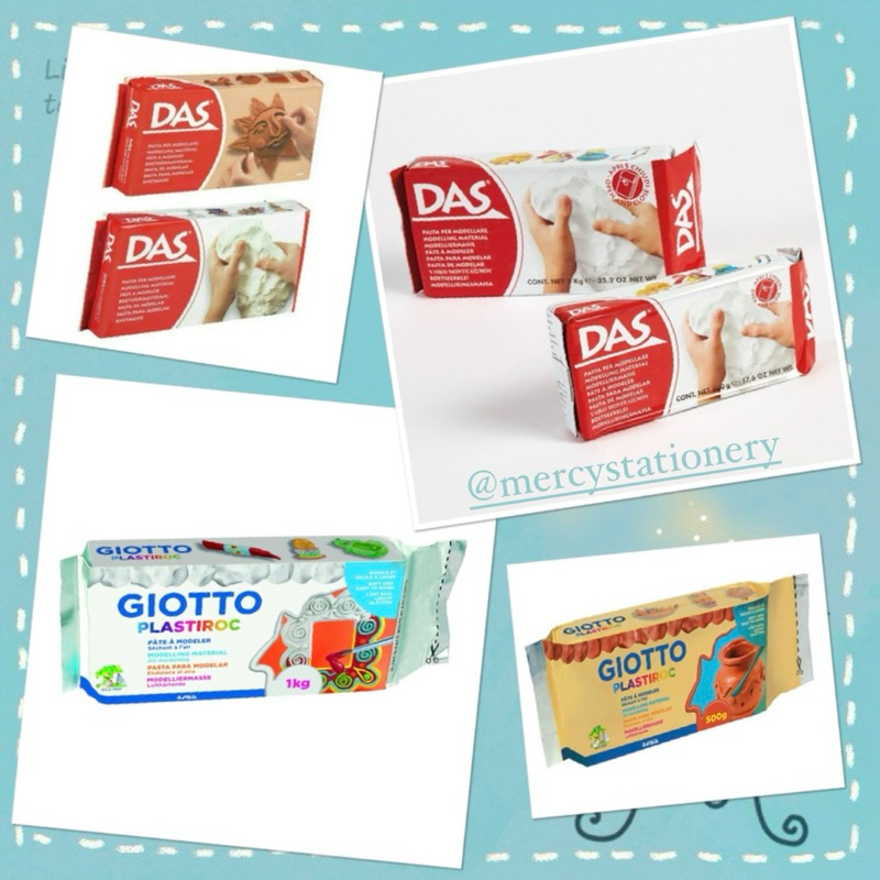 

DAS Modelling Materials Giotto Plastiroc 1 Kg Stone White Teracota Tanah Liat Clay