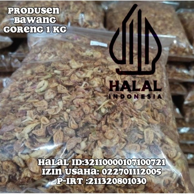 

Bawang goreng brebes grade B 1 Kg manis gurih