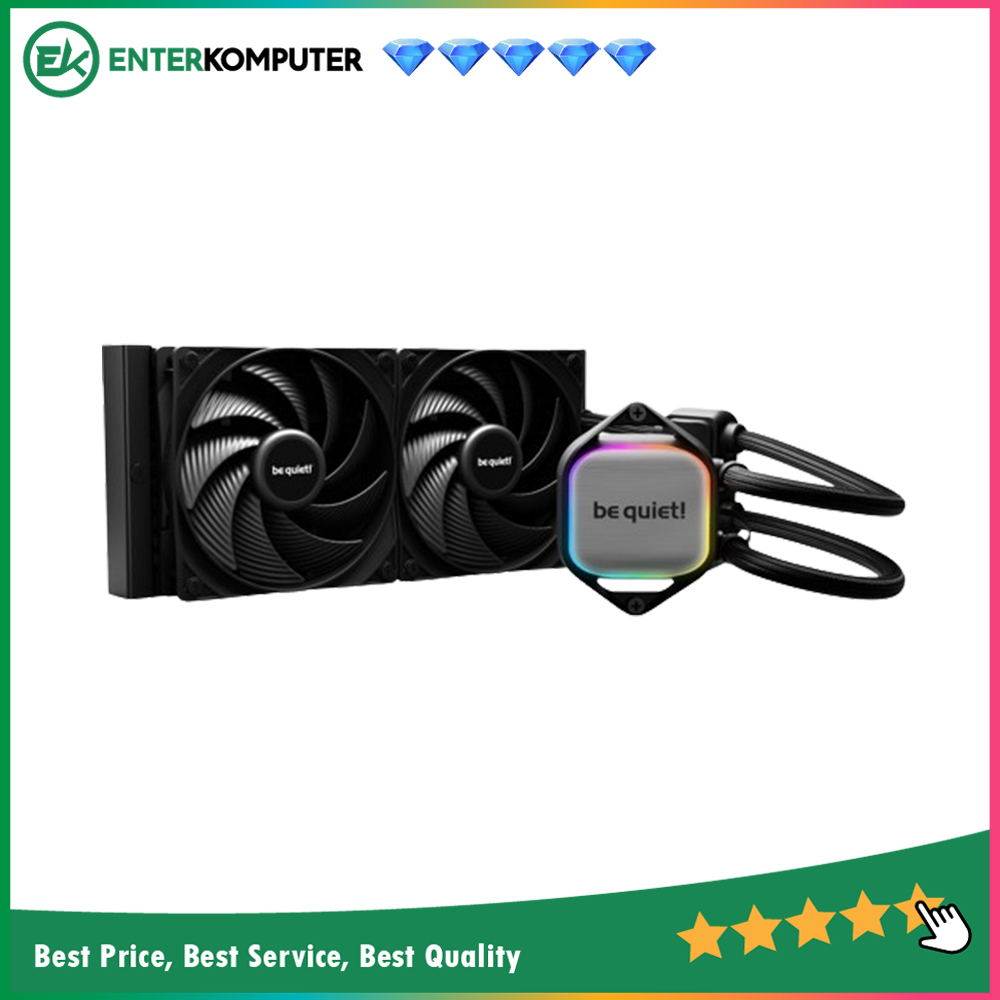 be quiet Pure Loop 2 240mm Liquid Cooler - Quiet & Superior Cooling - 2x Pure Wings 3 120mm PWM High