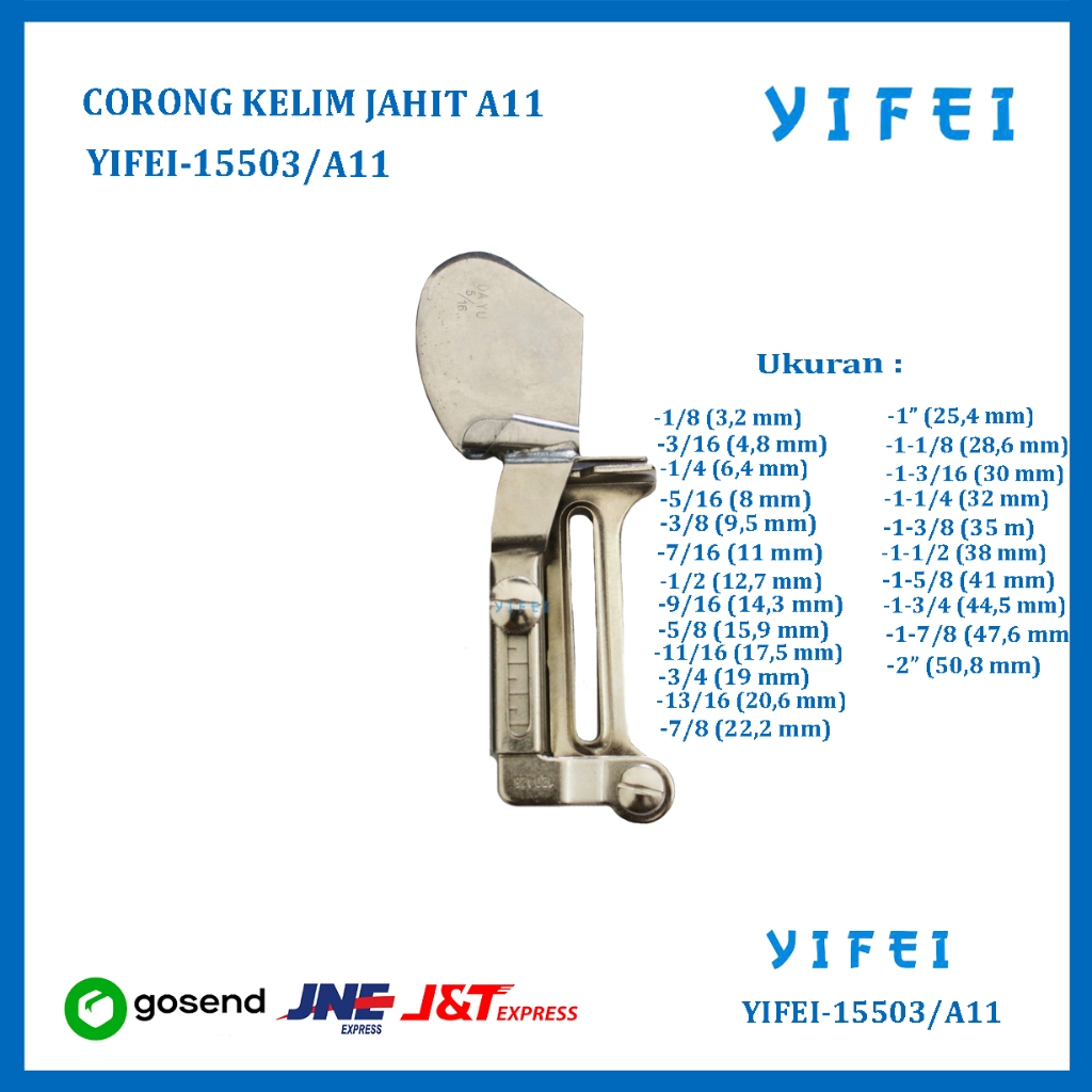 CORONG KELIM - HEMMING CORONG A11/CORONG KELIM JAHIT A11 YIFEI-15503/A11