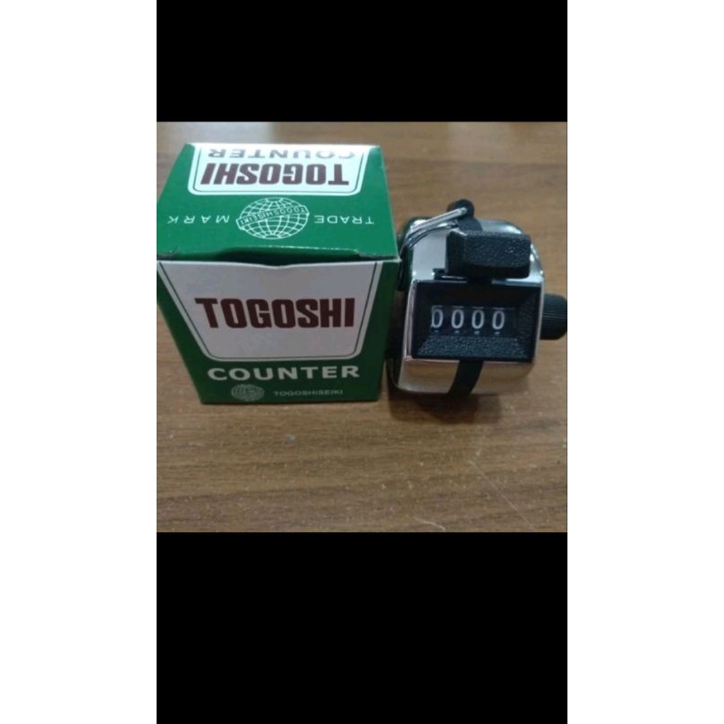 hand tally counter togoshi alat hitung manual 4 digit FH-102 japan