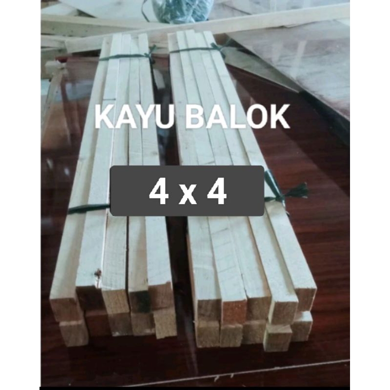 KAYU BALOK pinus jati Belanda ukuran 4x4 100-200cm | papan pinus jati Belanda ex palet
