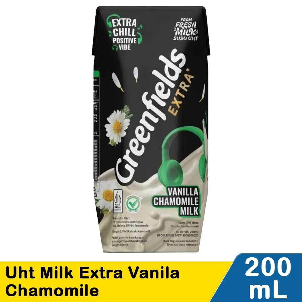 

Greenfields Uht Milk Extra Vanila Chamomile 200mL