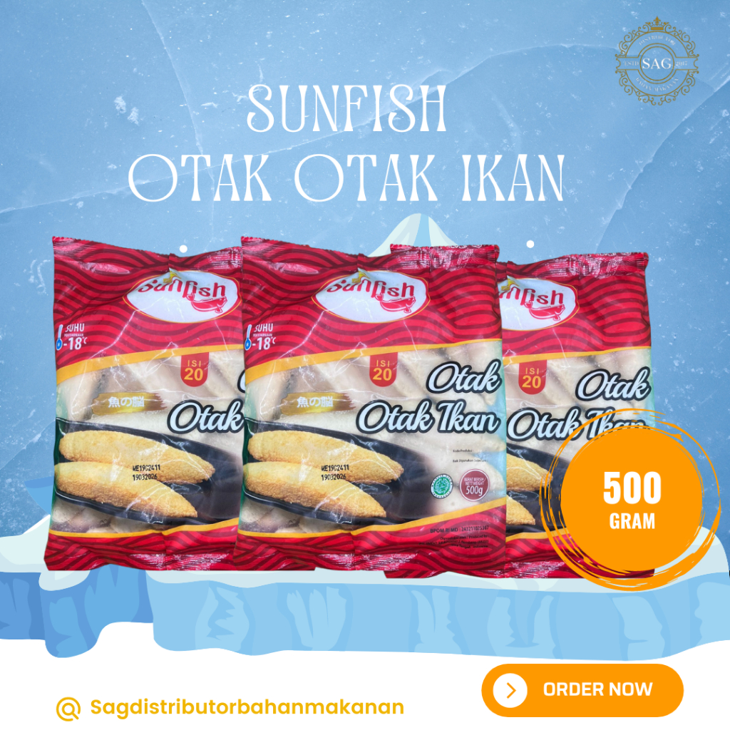 

SUNFISH OTAK OTAK IKAN LANCIP FISH CAKE 500 GR