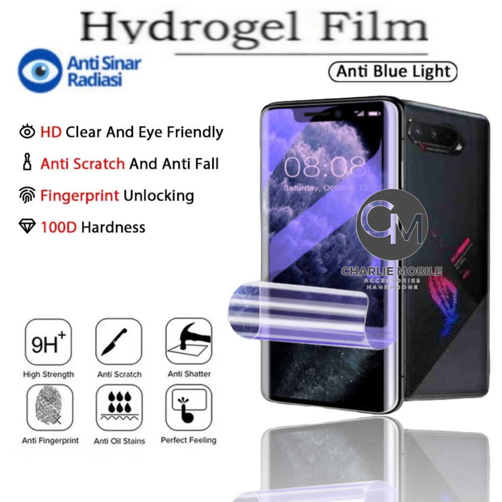 Anti gores jelly Hydrogel radiasi blue light clear screen protector Asus Rog Phone 2 3
