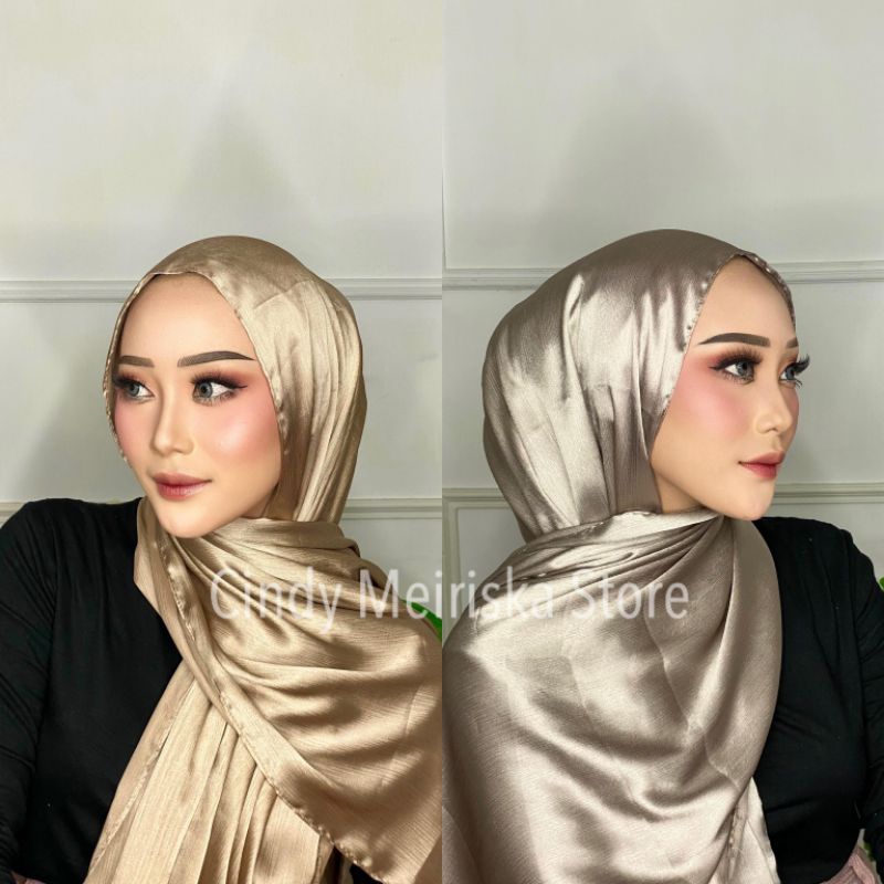 Cradenza Pashmina Shimmer Pashmina Wanita 70x180cm Silk A+