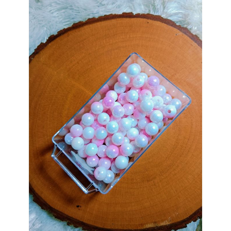 Manik Mutiara Gradasi Pink 10mm