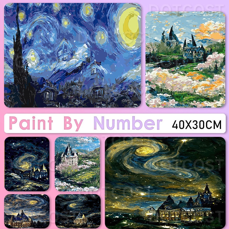 

KODE U4W9 paint by number starry night With Frame 3x4cmpaint by number DIY Nomor Lukisan Minyak Lukisan Tangan Mewarnai Lukisan Minyak Van Gogh Hogwarts Buatan Tangan Menggantung Lukisan392