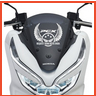 Stiker Motor Visor Nmax Pcx Lexi Adv Stiker Cutting Logo PCX COSTUM 1 Warna
