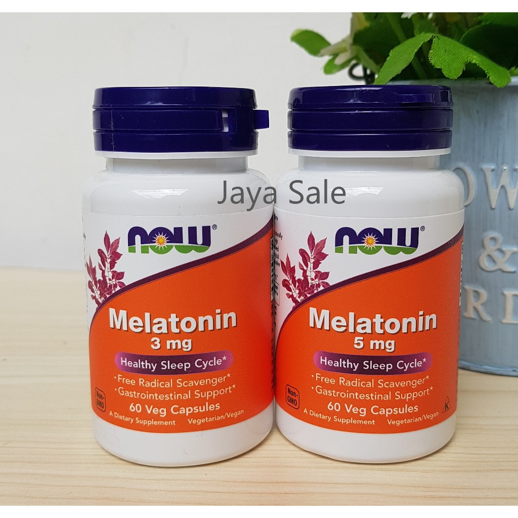 NOW Foods Melatonin 3 mg NOW Foods Melatonin 5 mg NOW Foods Melatonin 10 mg