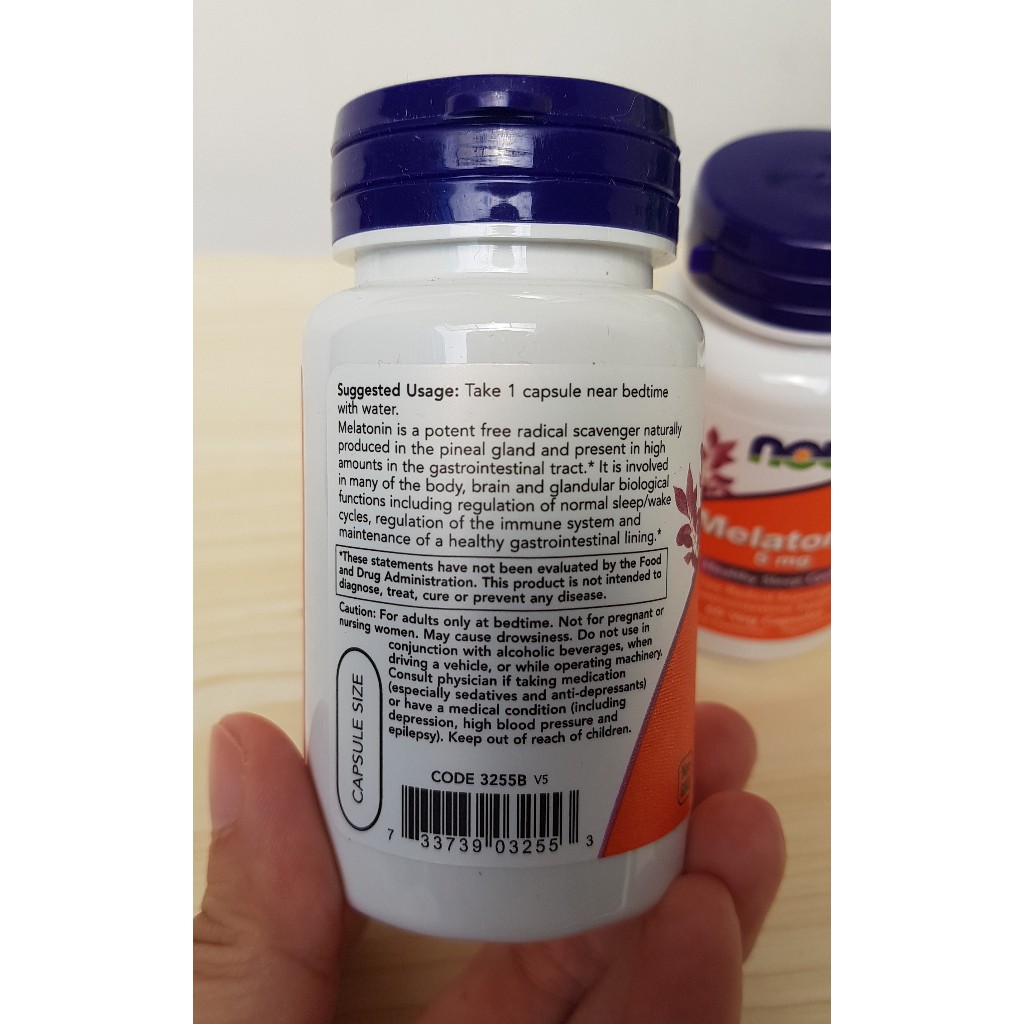 NOW Foods Melatonin 3 mg NOW Foods Melatonin 5 mg NOW Foods Melatonin 10 mg