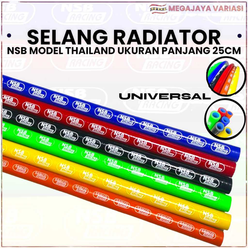 Selang radiator samco thailand 25 cm pnp universal untuk motor mobil MJ55