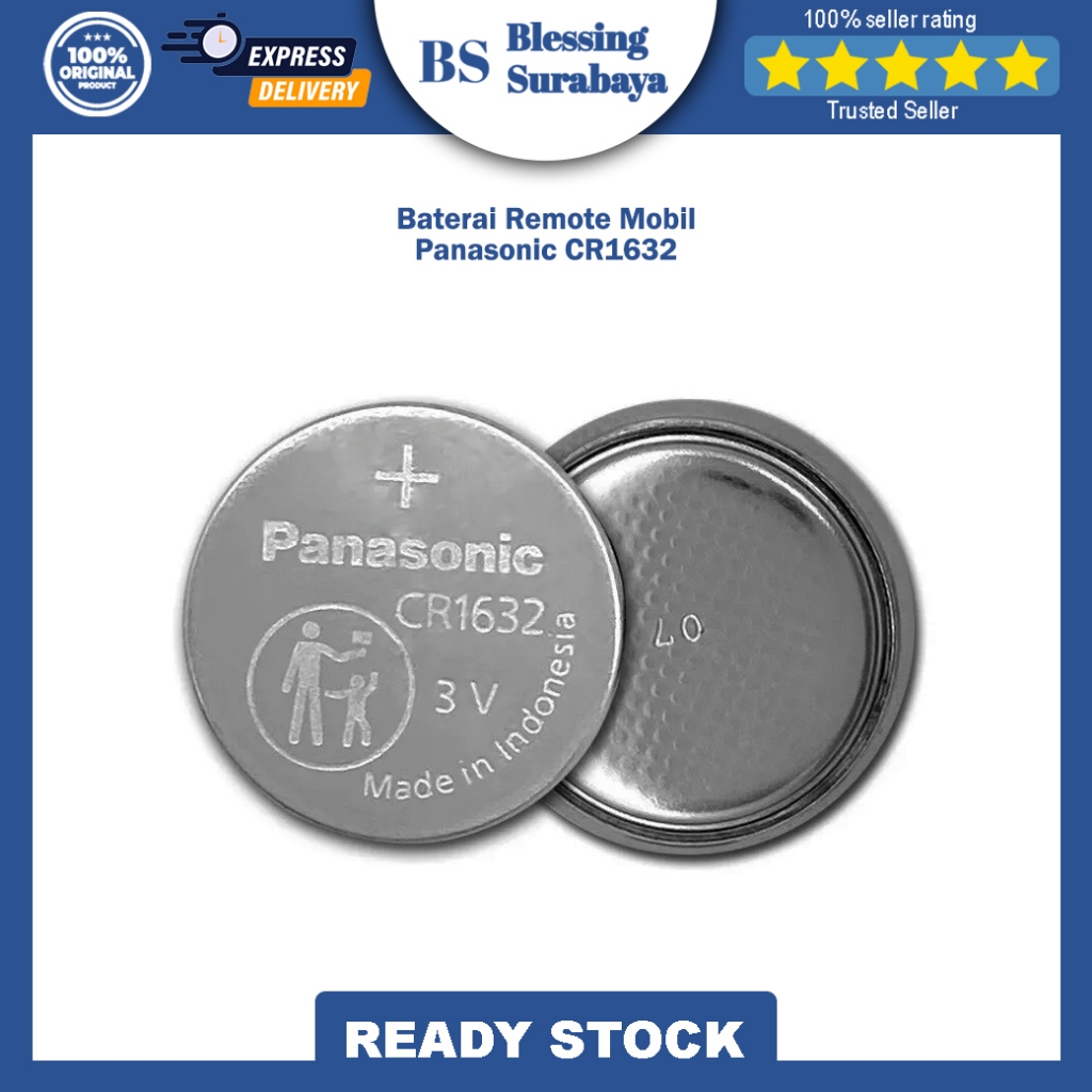 Baterai Panasonic 1632 CR1632 CR 1632 Original