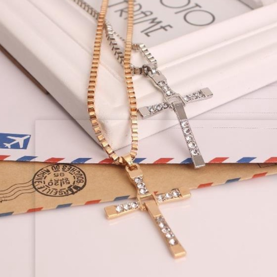 Kalung Salib Jesus Pria The Fast And The Furious Vin Diesel Unik Keren - Men Cross Necklace Dominic 