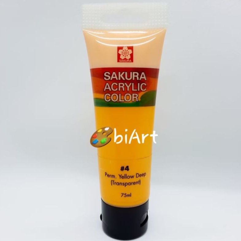 

Cat Akrilik Sakura Acrylic Color 75 ml Permanent Yellow Deep