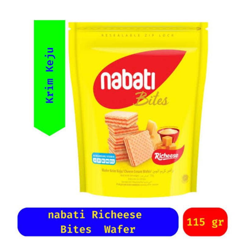 

NABATI CHEESE 115GRAM/NABATI ISI KRIM KEJU GURIH ENAK