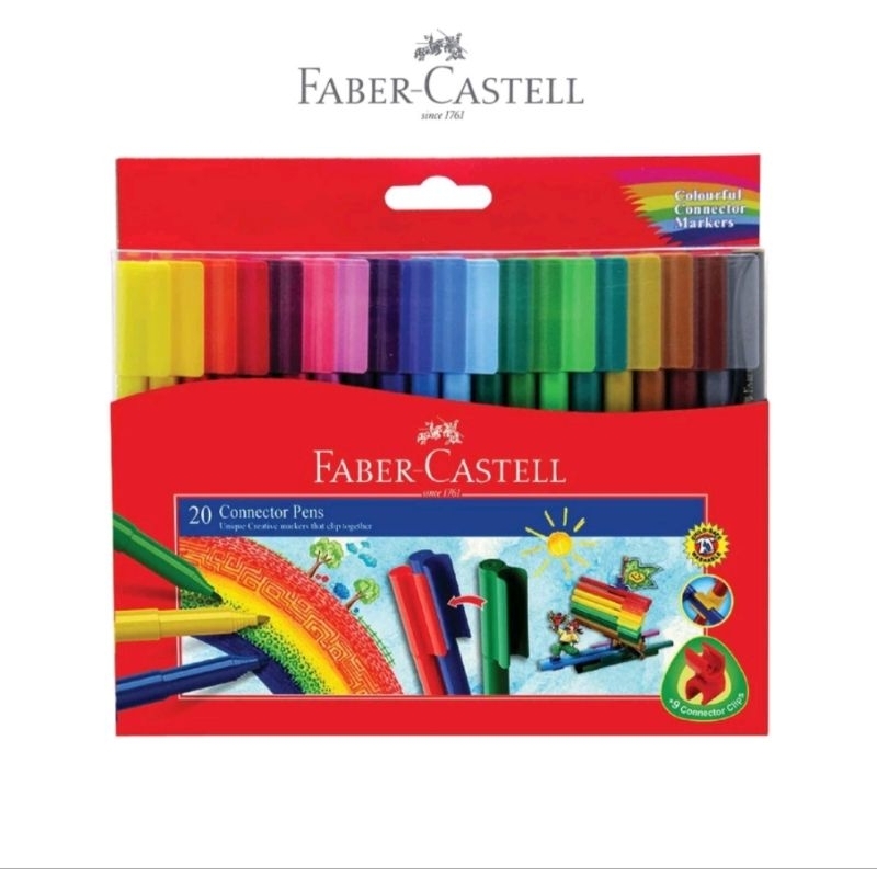 

Faber Castell Connector Pen/Spidol Warna/Color Marker 20 Warna