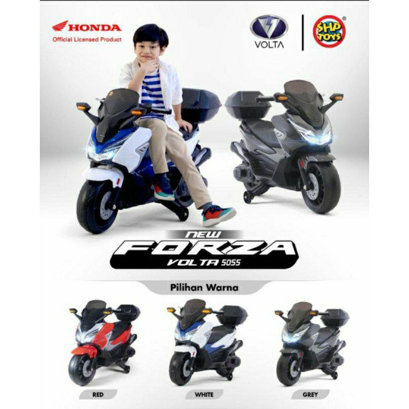 V5055/Mainan Motor Aki Anak Volta 5055 Honda Forza/Motor Aki Anak Volta/Motor Aki Anak Murah
