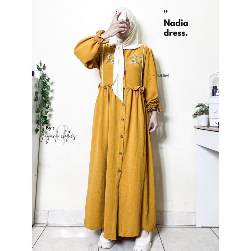 Gamis bunga // korean style // gamis jumbo // cod