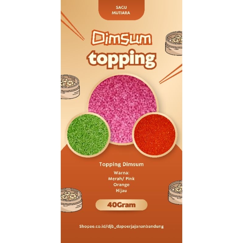 

[ DJB ] SAGU MUTIARA THAILAND WARNA 40Gram