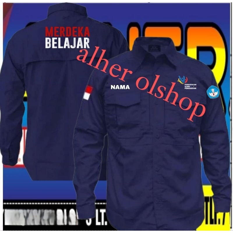 kemeja tactical merdeka belajar baju tactical merdeka belajar seragam tactical merdeka belajar kemej