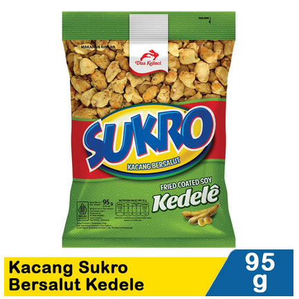 

Dua Kelinci Kacang Sukro Bersalut Kedele 95 Gram