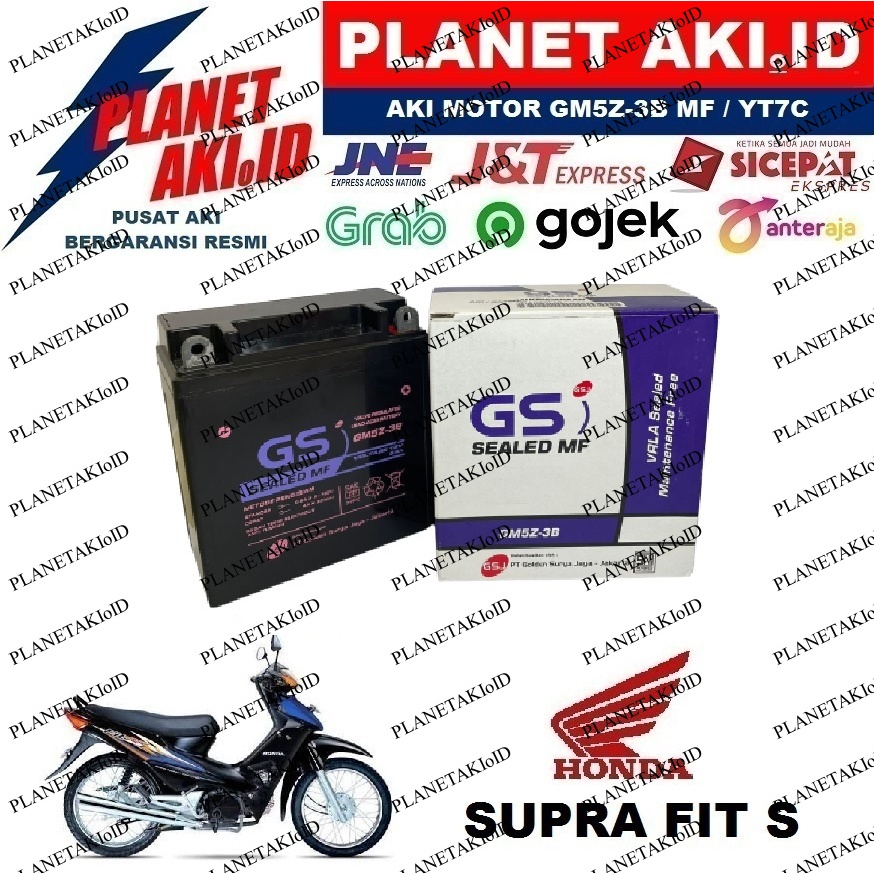 Aki Motor Honda Supra Fit S GM5Z3B Accu Kering MF