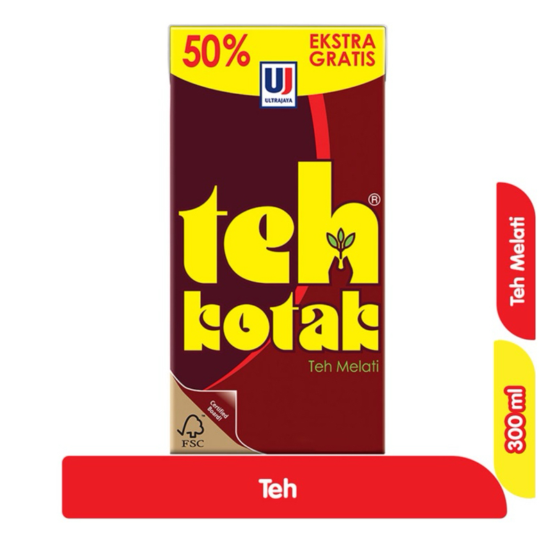 

Teh kotak minuman teh kemasan tetra pax 300ml