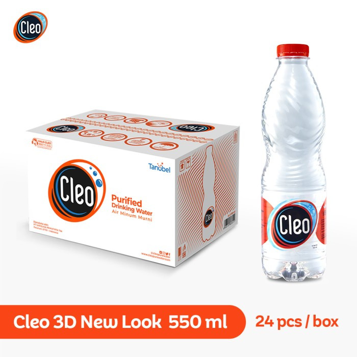 

Cleo Smart Air Mineral 550ml 1 Dus Isi 24 Botol