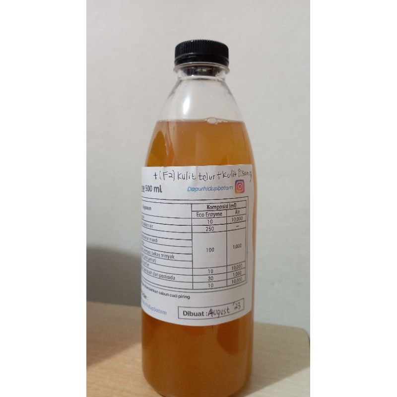 (Batam Only) Pupuk Organik Cair / POC ber Kalsium dan Mineral dari Eco Enzyme GMT + Kulit Telur Halu