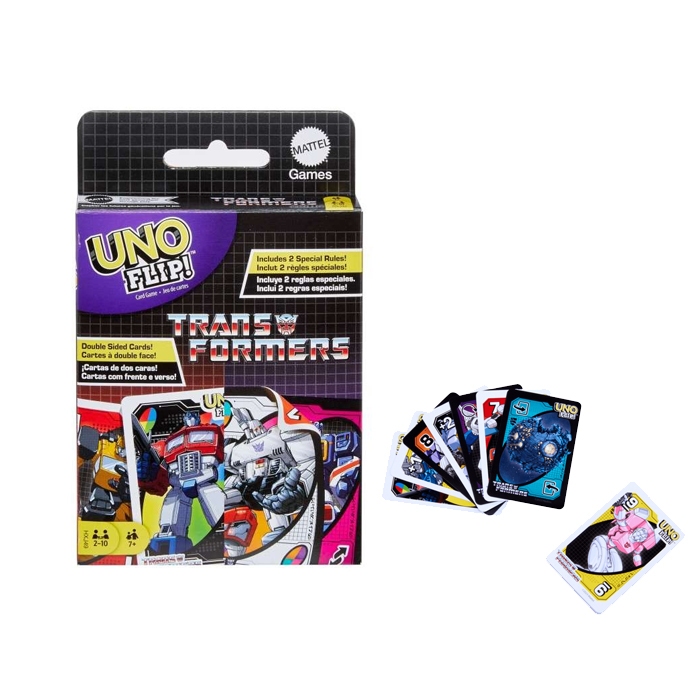 Kartu UNO Flip Transformers Theme Card Game