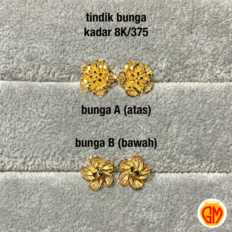 Anting Giwang Tindik Mawar 375 8K