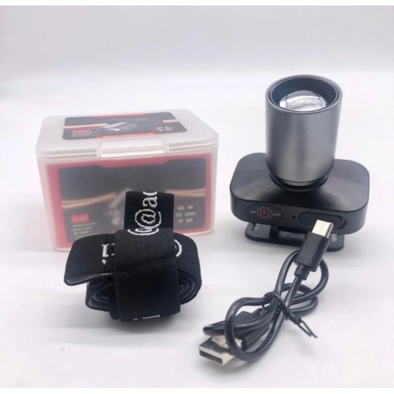 Senter Kepala Aoki 60 Watt bisa zoom