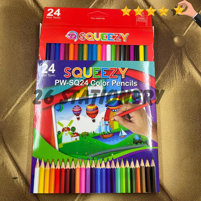 

Pensil warna Squeezy 24 colour