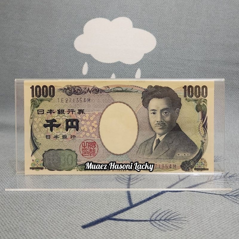 Akrilik Tempat Uang Pajangan Hiasan Jepang 1000 Yen