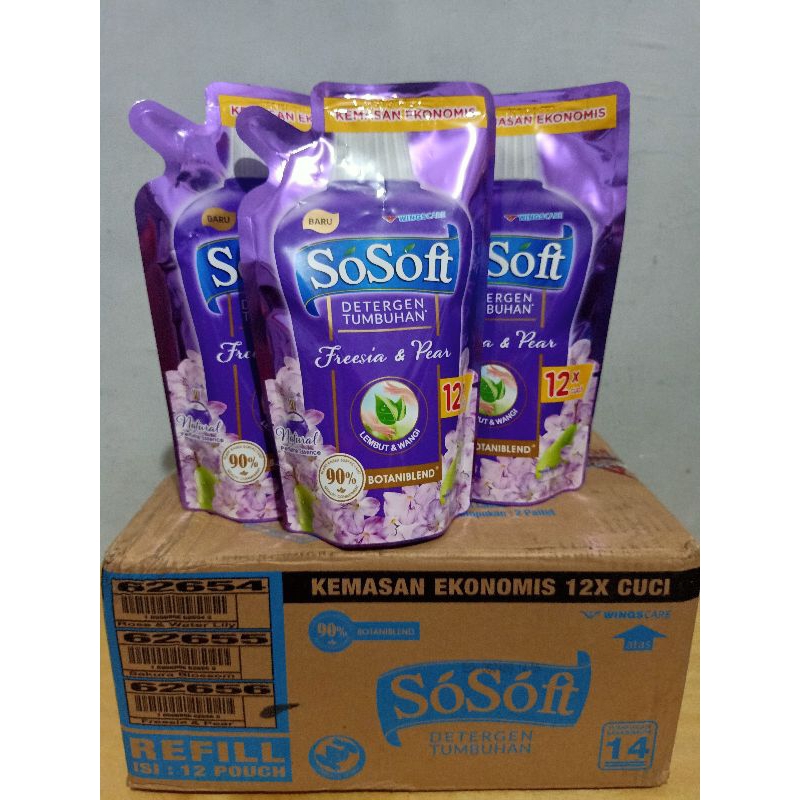 SoSoft Detergent Cair Pouch 360ml
