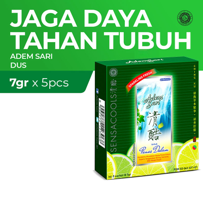 

Adem Sari Minuman Penyejuk 7 gr x 5 pcs Membantu Meredakan Gejala Panas Dalam