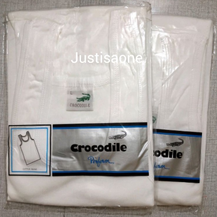 Spesial disini Kaos Singlet Salur Putih Crocodile untuk Pria Kutang Pria Kaos Kutang